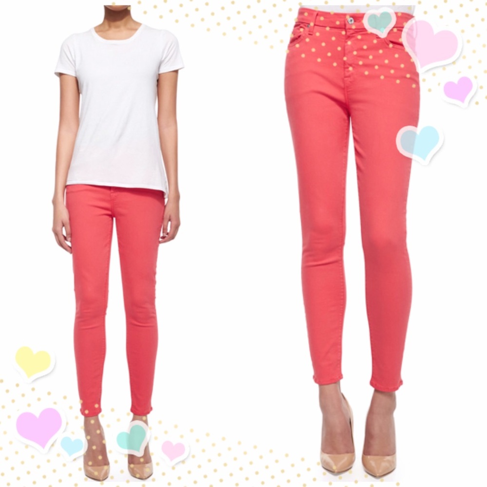 7 For All Mankind High-Rise Skinny Ankle Jeans